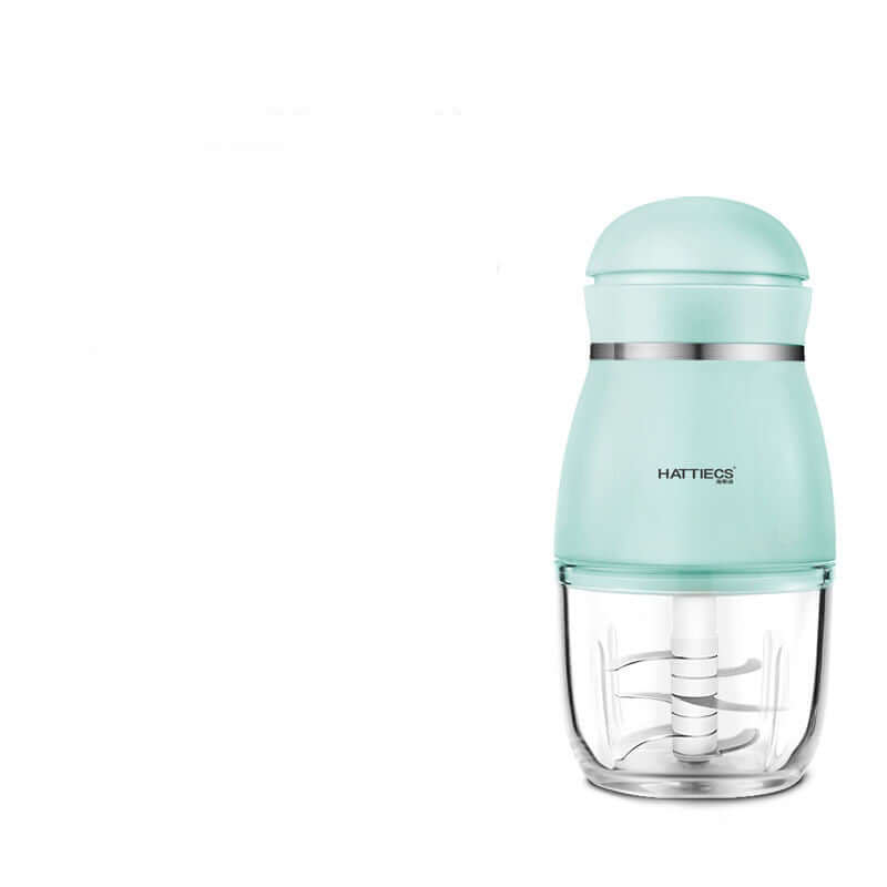Home Kitchen Baby Supplement Cooking Machine in green color, USB powered, 300ml capacity for baby food cooking machine.
