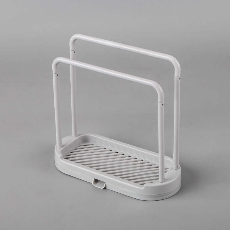 Kitchen Drain Rag Rack Home Storage in white color, ideal for organizing kitchen rags and multi-purpose use.