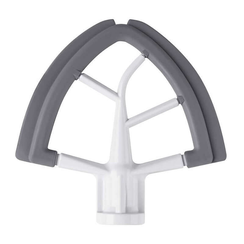 kitchen machine mixing paddle accessories in grey and white design for stirring and blending tasks