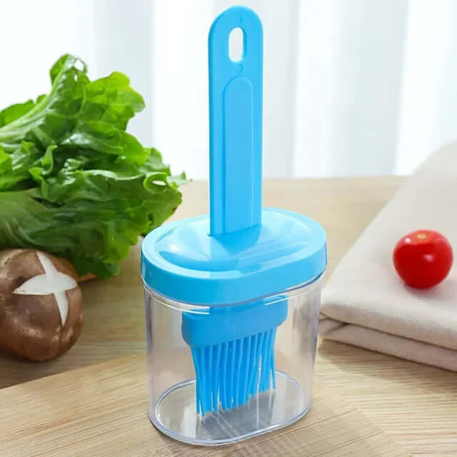 Cookware Bbq Oiler With Brush Kitchen Utensil Kitchen Baking Utensils Barbeque Oil Brush Outdoor Barbecue Cooking Tools Modern in blue