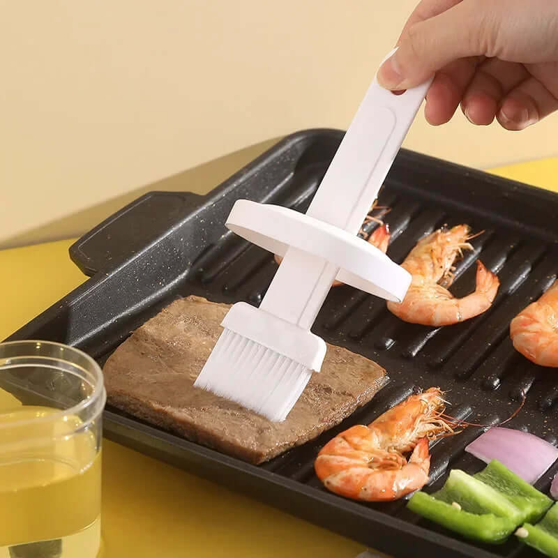 Cookware Bbq Oiler With Brush Kitchen Utensil Kitchen Baking Utensils Barbeque Oil Brush Outdoor Barbecue Cooking Tools Modern in use.