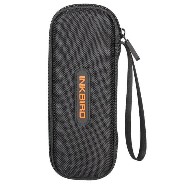 Stylish black carrying case for the Digital BBQ Thermometer by INKBIRD, perfect for storage and portability.