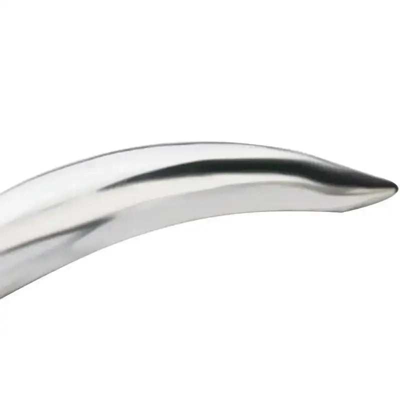 Close-up of the blade of a Stainless SteelcVegetable Cutter, showcasing the sleek design and sharp edge.