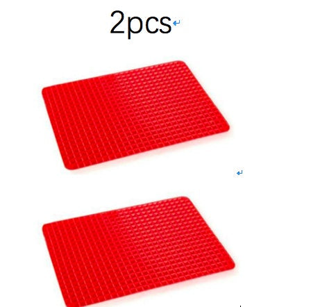 Tapis de cuisson en silicone antiadhésif à pyramide, avec grille, polyvalent, pour four et barbecue, résistant à la chaleur, ustensiles de cuisine, gadgets de cuisine