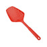 Red Nylon Strainer/Colander for scooping, draining, and serving food in the kitchen.