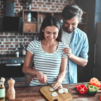 Planches à découper en bois pour la cuisine - Ensemble de 3 planches à découper en bambou