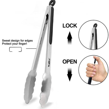 Extra Long Stainless Steel Tongs
